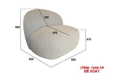 Sofa đôn 1009 -Đế Xoay